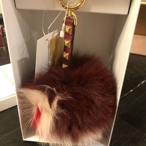Michael Kors large fur Pom Pom lollipop